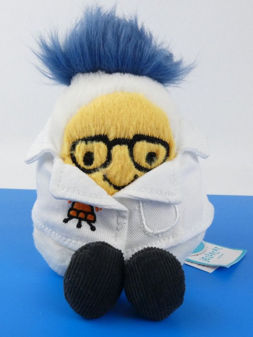 Jellycat Space Amuseables Boiled Egg Scientist Outfit Plush Toy - New with Tags